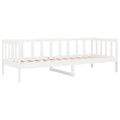 vidaXL Denná posteľ s matracom biela 80x200 cm masívna borovica