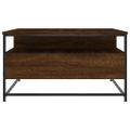 vidaXL Konferenčný stolík hnedý dub 80x80x45 cm kompozitné drevo