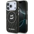 Puzdro Karl Lagerfeld IML Choupette Head Logo MagSafe pre iPhone 17 Pro Max čierne