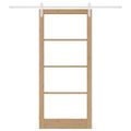 vidaXL Posuvné dvere ORKDAL Prírodná 93 x 211 cm
