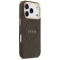 Puzdro Guess pre iPhone 17 Pro HC MAGSAFE PU S/ PEONIA HOT STAMP hnedé