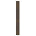 vidaXL Nohy barového stola 4 ks, prírodná oceľ, 110 – 112 cm, oceľ