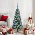 vidaXL Umelý vianočný stromček Zelená 120 cm PVC, plast a oceľ
