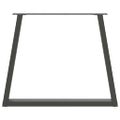 vidaXL Nohy k jedálenskému stolu v tvare V, 2 ks, antracitové, 70 x (72 – 73,3) cm, oceľ