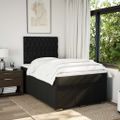 vidaXL Boxspring posteľ s matracom čierna 120x190 cm látka