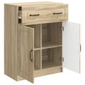 vidaXL Servírovacia skriňa so zásuvkou Dub sonoma 66 x 34,5 x 87 cm