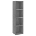vidaXL TV skrinky 3 ks betónové sivé 142,5x35x36,5 cm drevotrieska