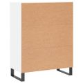 vidaXL Komoda biela 69,5x34x90 cm kompozitné drevo