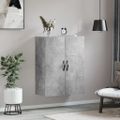 vidaXL Nástenná skrinka betónová sivá 69,5x34x90 cm kompozitné drevo