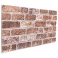 vidaXL Nástenné panely 10 ks 100 x 50 cm Hnedá EPS pena