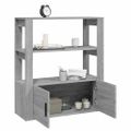 vidaXL Komoda sivý dub sonoma 80x30x90 cm spracované drevo