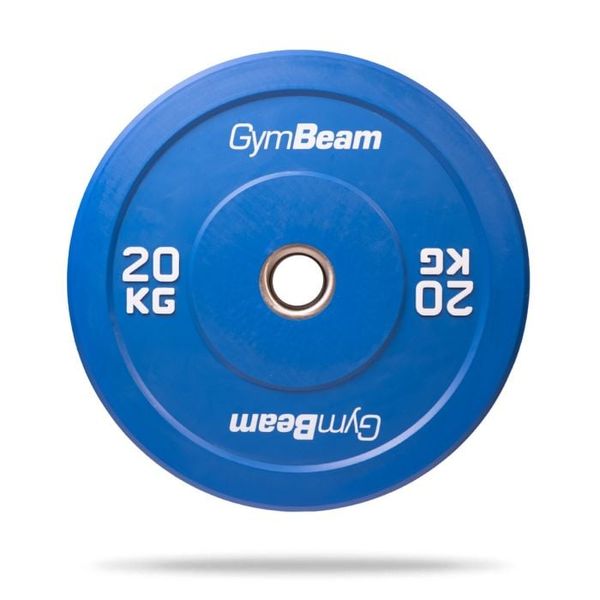 Gumový kotúč Bumper 51 mm - GymBeam, modrá, 20 kg