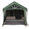 vidaXL Rodinný stan Zelená a biela 620 x 322 x 240 cm Polyester