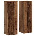 vidaXL Stojany na rastliny 2 ks staré drevo 25x25x80 cm kompoz. drevo