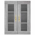 vidaXL Vysoká skrinka sivý dub sonoma 69,5x34x180 cm spracované drevo