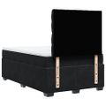 vidaXL Posteľný rám boxspring s matracom čierny 120x200 cm zamat