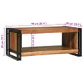 vidaXL Konferenčný stolík Hnedá 90 x 50 x 38 cm Pevné akáciové drevo