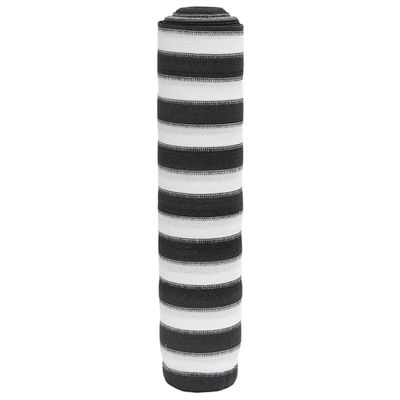 vidaXL Tieniaca sieť antracitovo-biela 1,5x10 m HDPE 75 g/m²