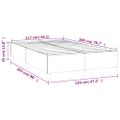 vidaXL Posteľný rám s boxspringom tmavohnedá 120x200 cm látka
