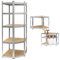 Kovový skladovací regál Atos RB-1254 180x40x70 strieborný