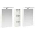 vidaXL Set kabinetov do kúpeľne 3 ks 100 x 10,5 x 60,5 cm