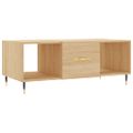 vidaXL Konferenčný stolík dub sonoma 102x50x40 cm kompozitné drevo
