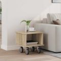 vidaXL TV stolík 37 x 35 x 35 cm Sonoma dub Kompozitné drevo