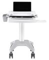 Neomounts  MED-M200 / Mobile Laptop Cart, incl. keyboard & mouse drawer / Creme Stojan, pojízdný, pro notebooky, úhloprícka 10"-17", nosnost 5kg, výška 89,2-121cm, hliník, bílá