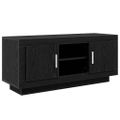 vidaXL TV skrinka 102 x 35 x 45 cm Čierny dub Kompozitné drevo