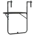 vidaXL Visiaci balkónový stolík hnedý 60x64x83,5 cm plastový s ratanovým vzhľadom