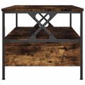 vidaXL Konferenčný stolík dymový dub 100x51x45 cm kompozitné drevo