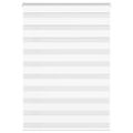 vidaXL Zebra roleta biela 110x100 cm šírka látky 105,9cm polyester