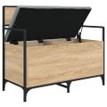 vidaXL Úložná lavička dub sonoma 85,5x42x73,5 cm kompozitné drevo