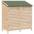 vidaXL Záhradný prístrešok so strechou Prírodná 106 x 56 x 113,5 cm