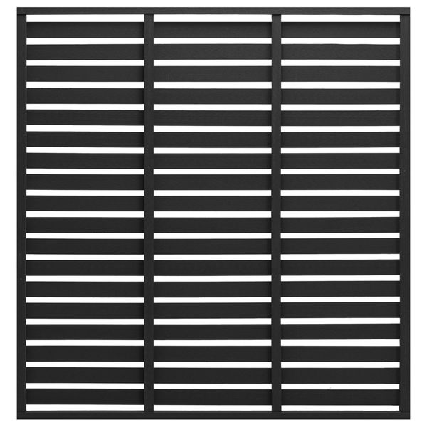 vidaXL Plotový panel, WPC 180x180 cm, čierny