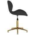 335037 vidaXL Swivel Dining Chair Black Velvet