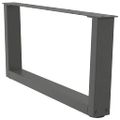 vidaXL Nohy konferenčného stolíka v tvare V, 2 ks, antracitové, 70 x (30-31,3) cm, oceľ
