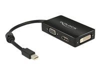 Nástroj na prevod videa - DisplayPort - DVI, HDMI, VGA - čierna