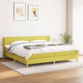 vidaXL Boxspring posteľ s matracom zelená 200x200 cm látka