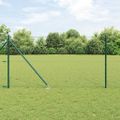 vidaXL Hexagonálny plot s stĺpom 10 x 1 m PVC potiahnutá oceľ Zelená
