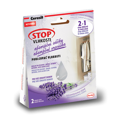 2104738 Ceresit STOP VLHKOSTI absorpční sáčky, relax. levandule, 2x50g