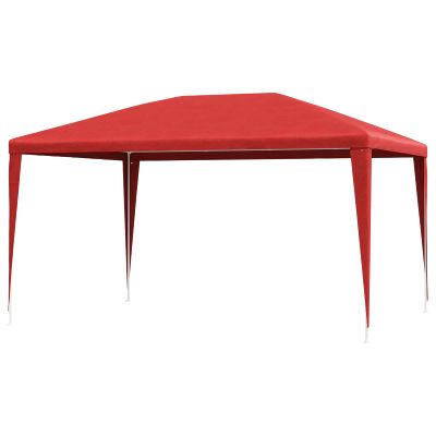 vidaXL Párty stan 400 x 300 x 255 cm Červená PE a oceľ