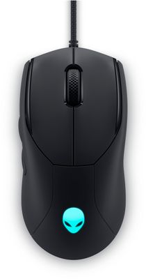 Dell Alienware AW320M/Herná/Optická/Pre pravákov/19 000 DPI/Drôtová USB/Čierna
