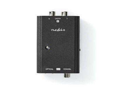 Prevodník 2x Cinch/Toslink NEDIS ACON2508BK