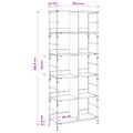 vidaXL Regál na knihy 4 úrovní 78,5 x 33 x 188,5 cm kov PB Staré drevo