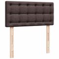 vidaXL Osmanský rám postele s matracmi tmavohnedá 200x200 cm látka
