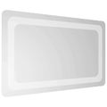 vidaXL Zrkadlo do kúpeľne s LED Priehľadná 50 x 30 cm tvrdené sklo