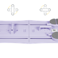 Fitness sada na pilates REBEL ACTIVE RBA-3069-PU multifunkční 9v1 fialová