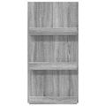 vidaXL Regál na časopisy Sivý Sonoma 51 x 11 x 102 cm Kompozitné drevo
