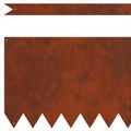 vidaXL Obrubník trávnika 50 ks 100 x 0,05 x 30 cm Hrdzavý